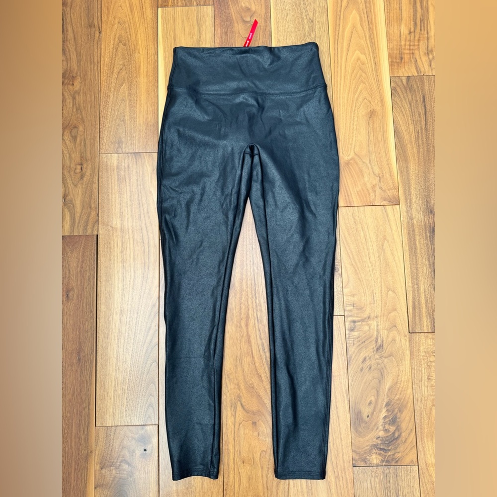 SPANX Black Faux Leather Leggings Size XL - Picture 13 of 16